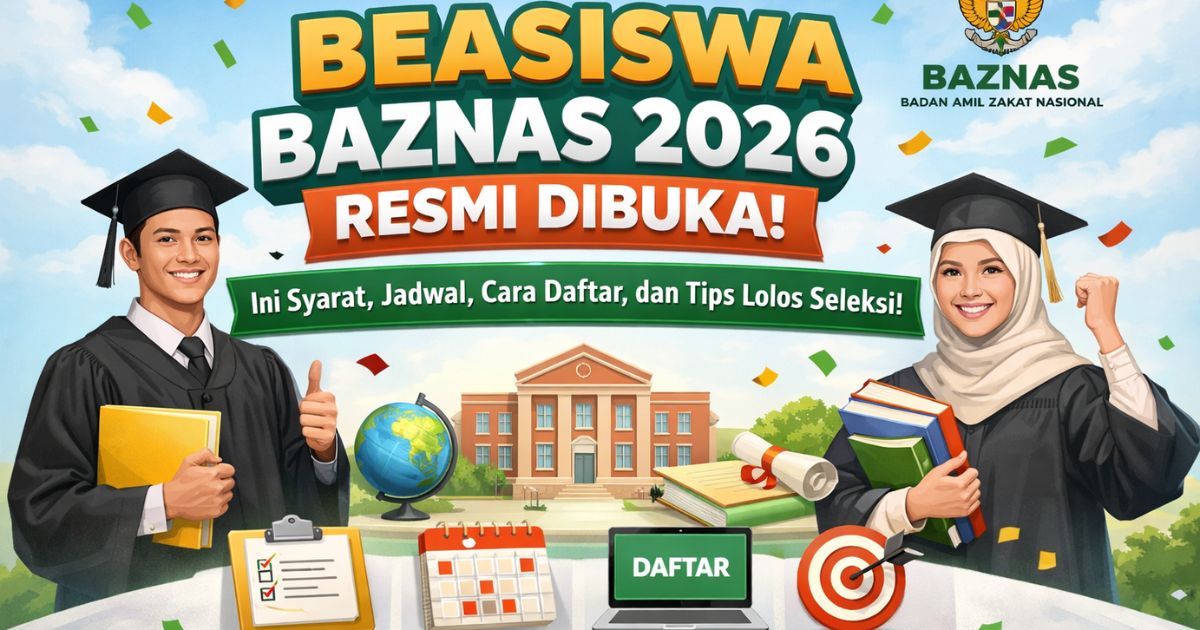 Beasiswa Baznas 2026 Resmi Dibuka? Ini Syarat, Jadwal, Cara Daftar, dan Tips Lolos Seleksi!