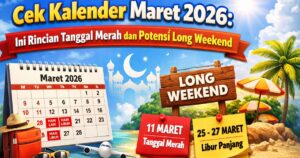 Cek Kalender Maret 2026: Ini Rincian Tanggal Merah dan Potensi Long Weekend