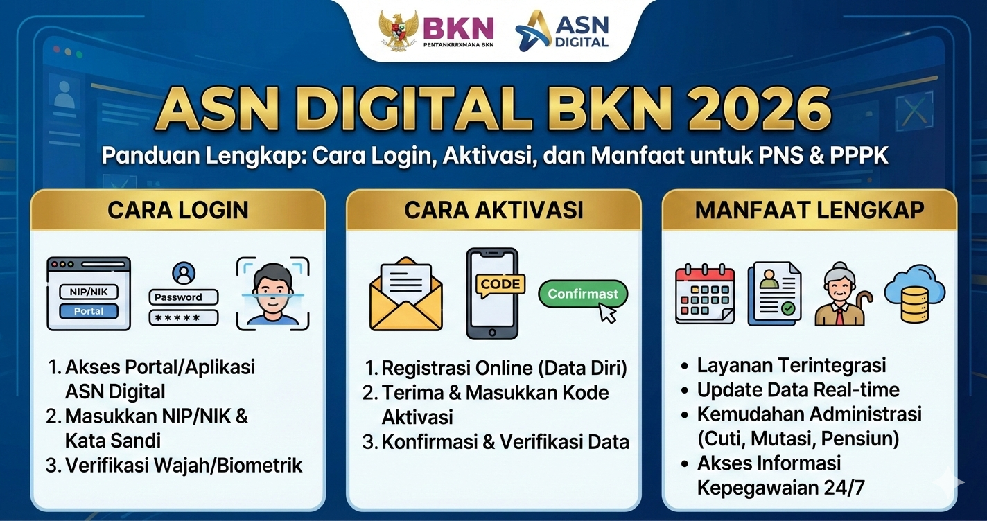ASN Digital BKN 2026: Cara Login, Aktivasi, dan Manfaat Lengkap untuk PNS & PPPK