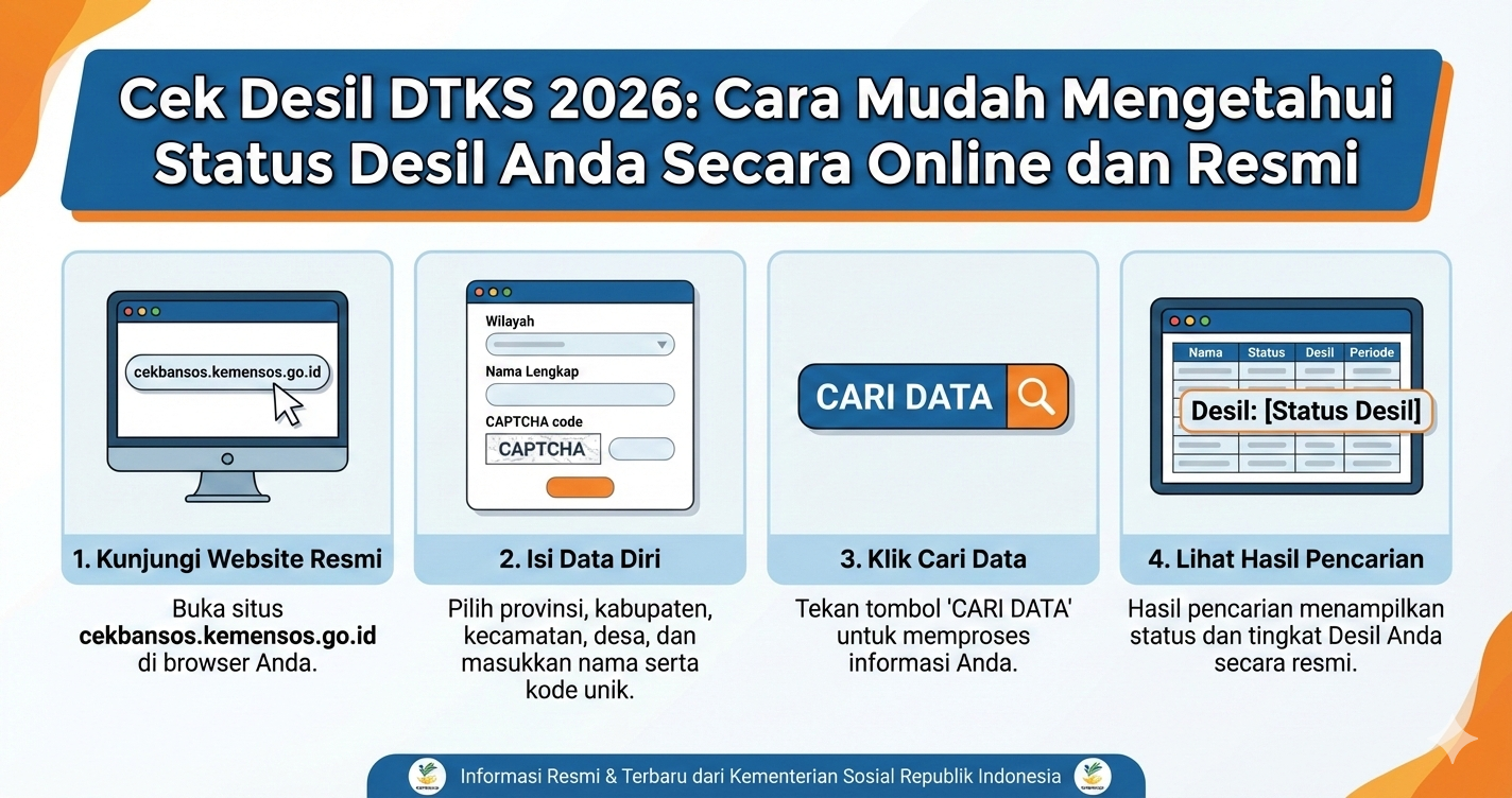 Cek Desil DTKS 2026: Cara Mudah Mengetahui Status Desil Anda Secara Online dan Resmi