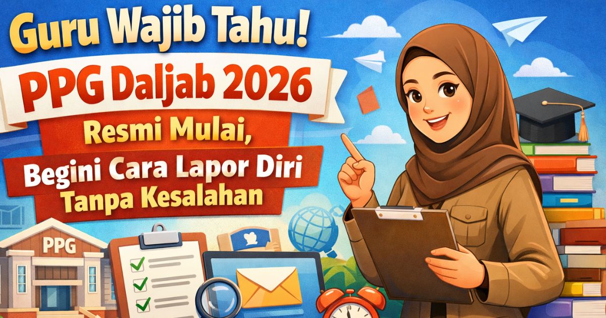 Guru Wajib Tahu! PPG Daljab 2026 Resmi Mulai, Begini Cara Lapor Diri Tanpa Kesalahan