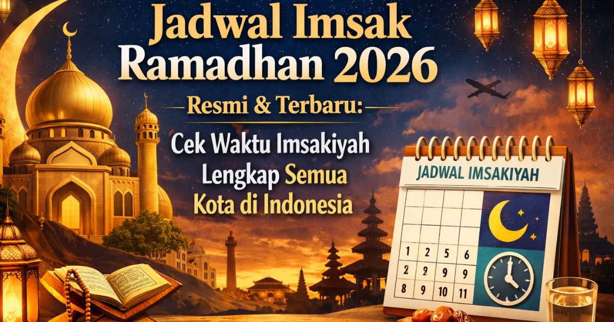 Jadwal Imsak Ramadhan 2026 Resmi & Terbaru: Cek Waktu Imsakiyah Lengkap Semua Kota di Indonesia