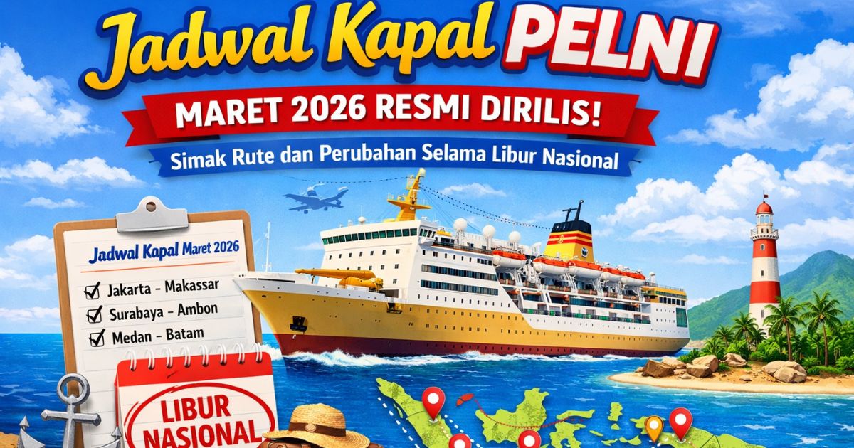 Jadwal Kapal Pelni Maret 2026 Resmi Dirilis, Simak Rute dan Perubahan Selama Libur Nasional