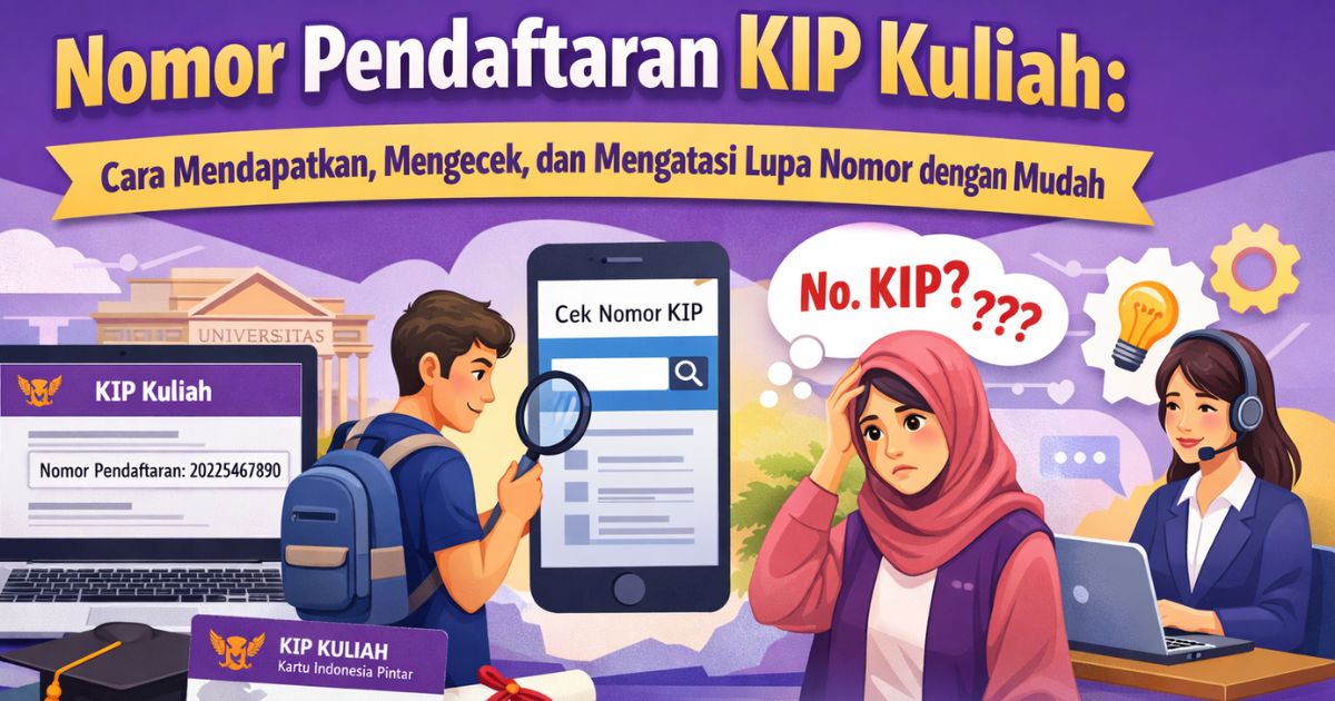 Nomor Pendaftaran KIP Kuliah: Cara Mendapatkan, Mengecek, dan Mengatasi Lupa Nomor dengan Mudah