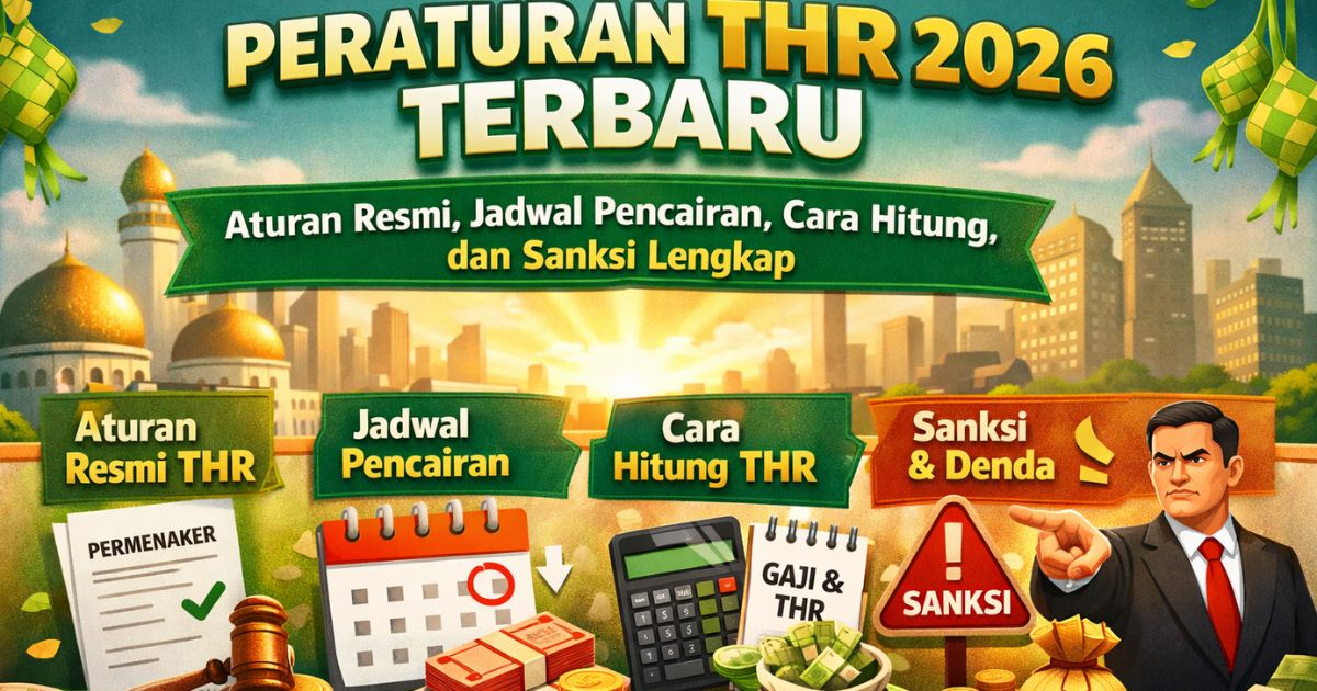 Peraturan THR 2026 Terbaru: Aturan Resmi, Jadwal Pencairan, Cara Hitung, dan Sanksi Lengkap