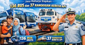Program Mudik Gratis 2026 Resmi Dibuka, Jasa Raharja Siapkan 136 Bus dan 37 Rangkaian Kereta Api